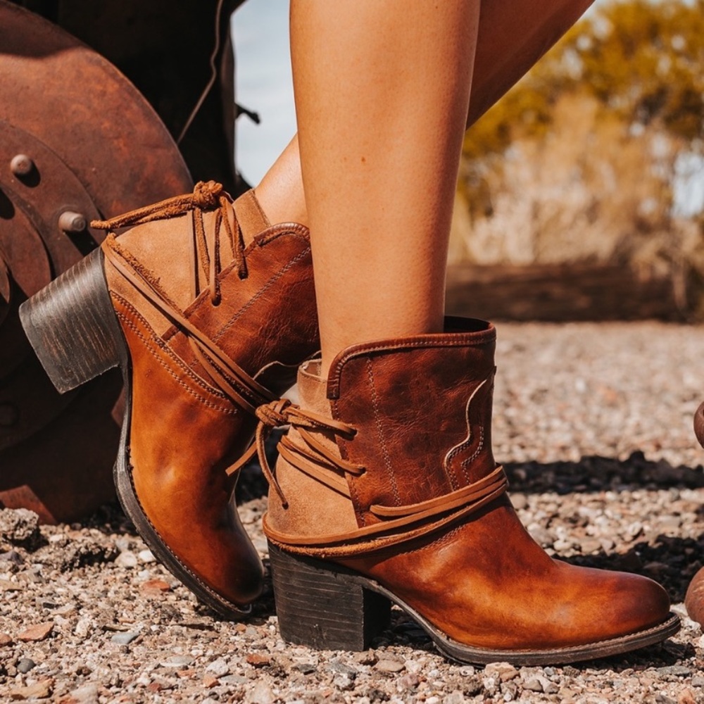 Freebird by Steven Casey Bootie in Cognac